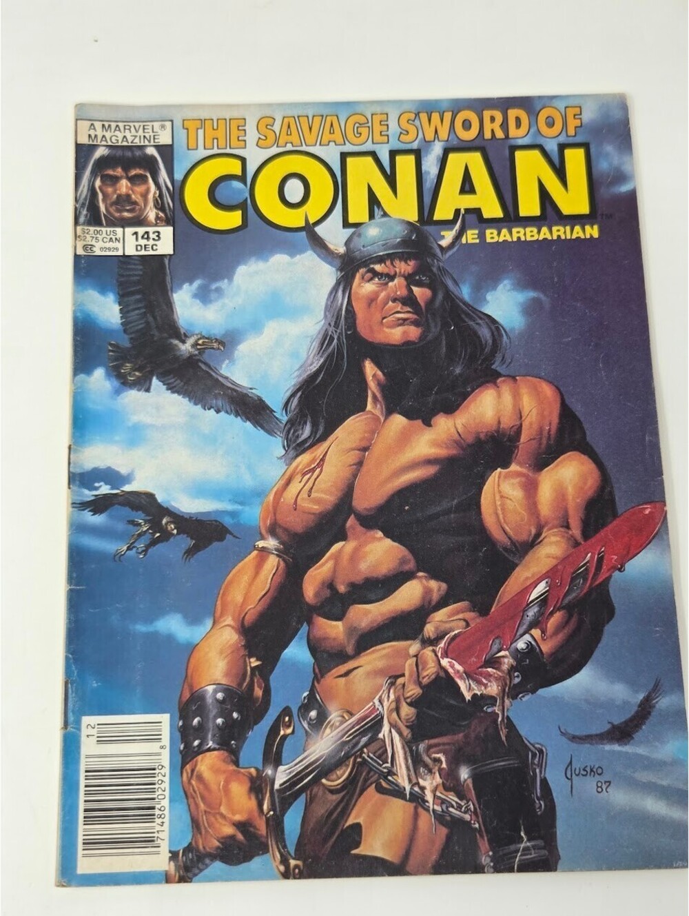 Savage Sword Of Conan 143 Dec 1987 Marvel Magazine Barbarian Issue